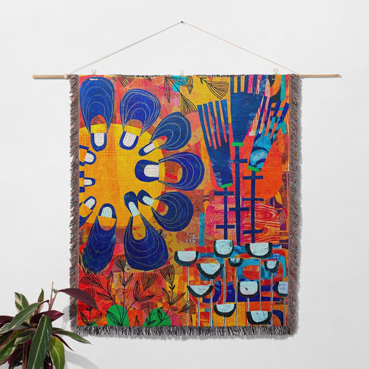 Rex Ray Love Home Decor Woven Blanket