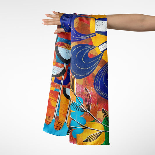 Rex Ray Love Collage - Long Scarf