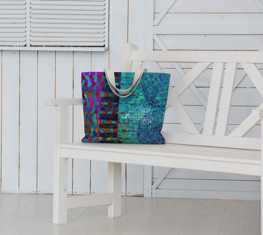 Fuchsia Jaggs Market Tote Bag by Sheree Burlington