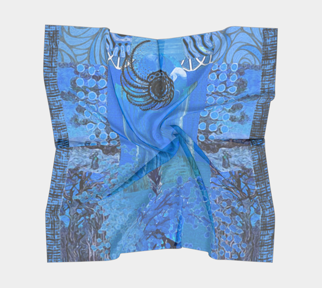 Blue Bayou Square Scarf