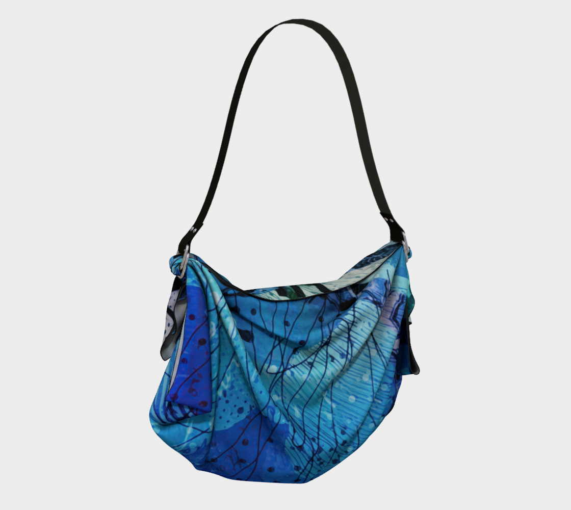 Blue Lagoon Origami Tote