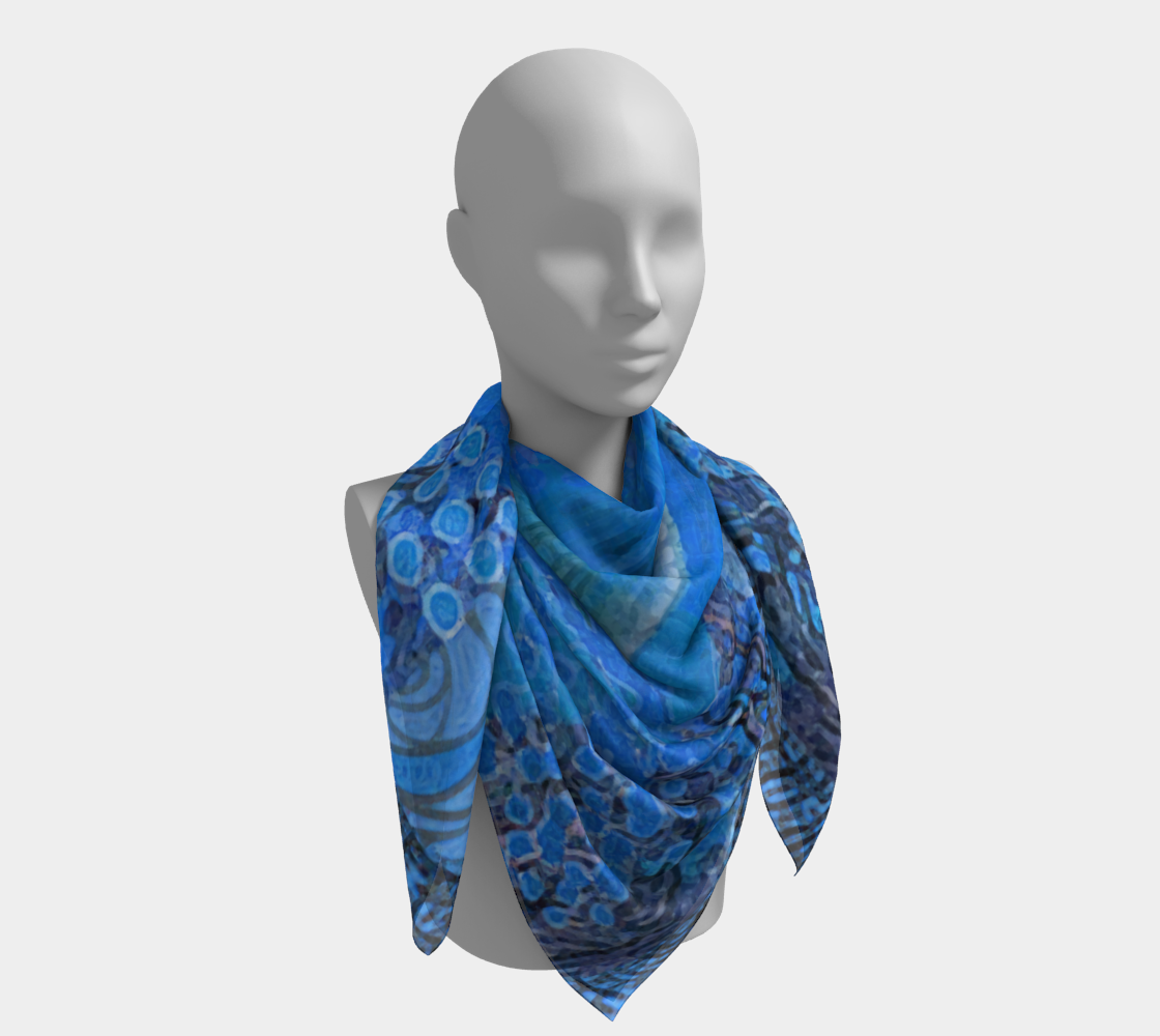 Blue Bayou Square Scarf