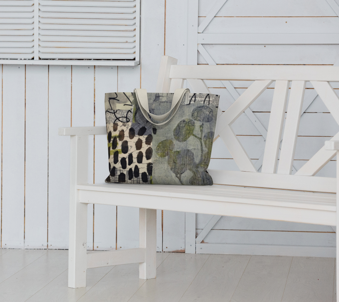 Grey Eucalyptus Market Tote Bag by Sheree Burlington