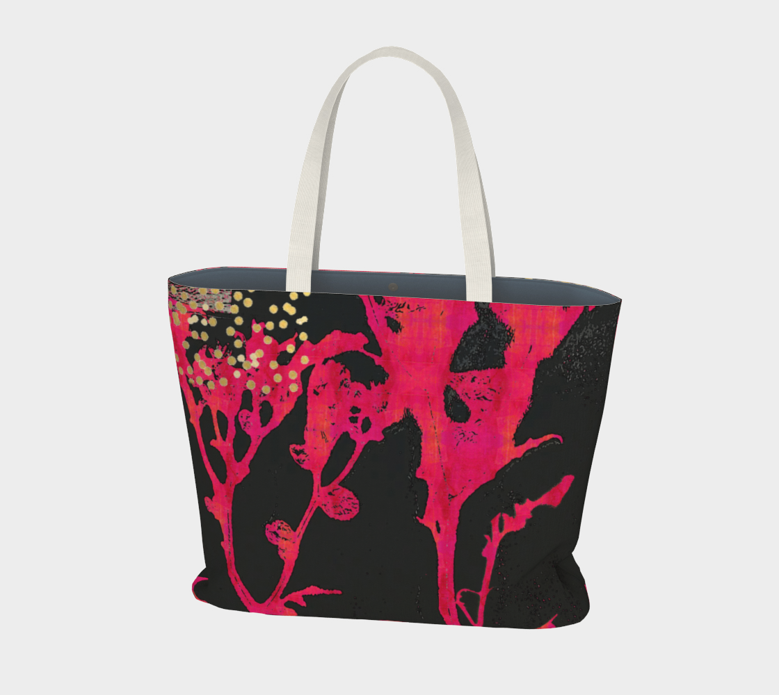 Magenta Wildflower Market Tote Bag by Sheree Burlington