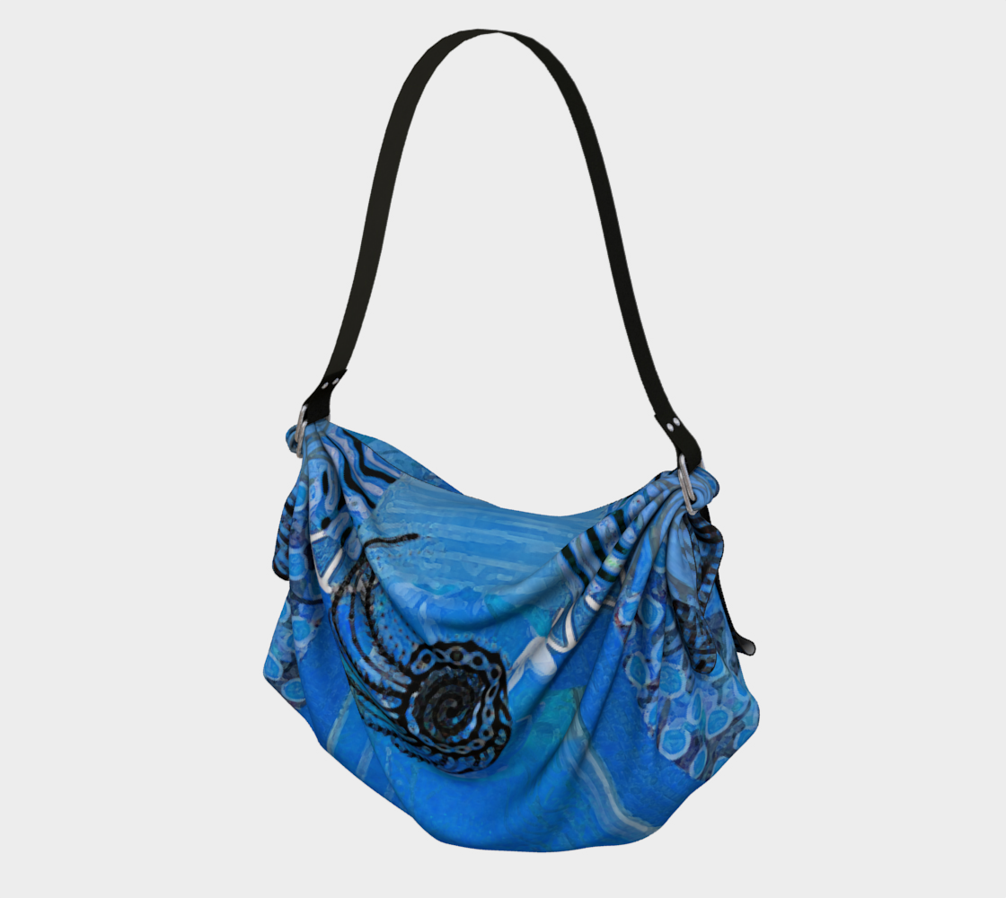 Blue Bayou Origami Tote Bag by Sheree Burlington