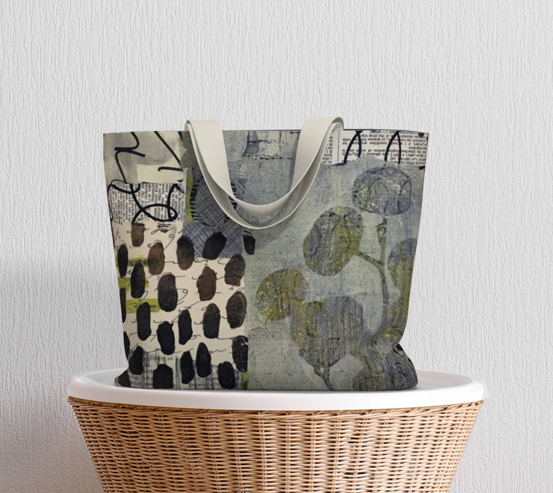 Grey Eucalyptus Market Tote Bag by Sheree Burlington