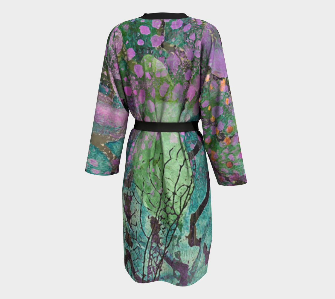 Lilac Dapple Peignoir Robe by Sheree Burlington
