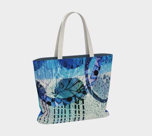 Blue Lagoon Market Tote Bag by Sheree Burlington