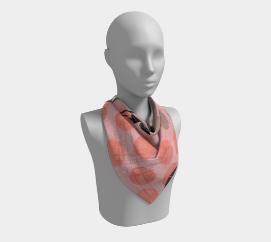 Fleur Dot - Abstract Botanical Art Square Scarf