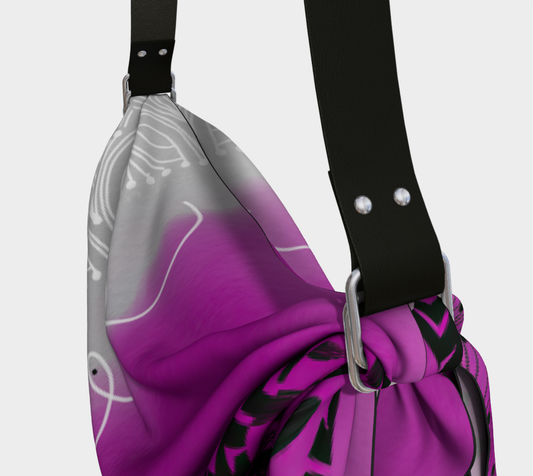 Fuchsia Rings Origami Tote Bag by Sheree Burlington