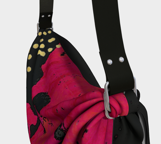 Magenta Wildflower Origami Tote Bag by Sheree Burlington