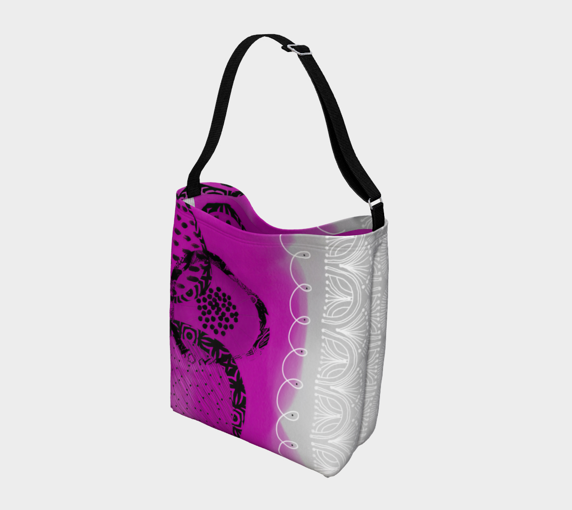 Fuchsia Rings Designer Tote Bag by Sheree Burlington