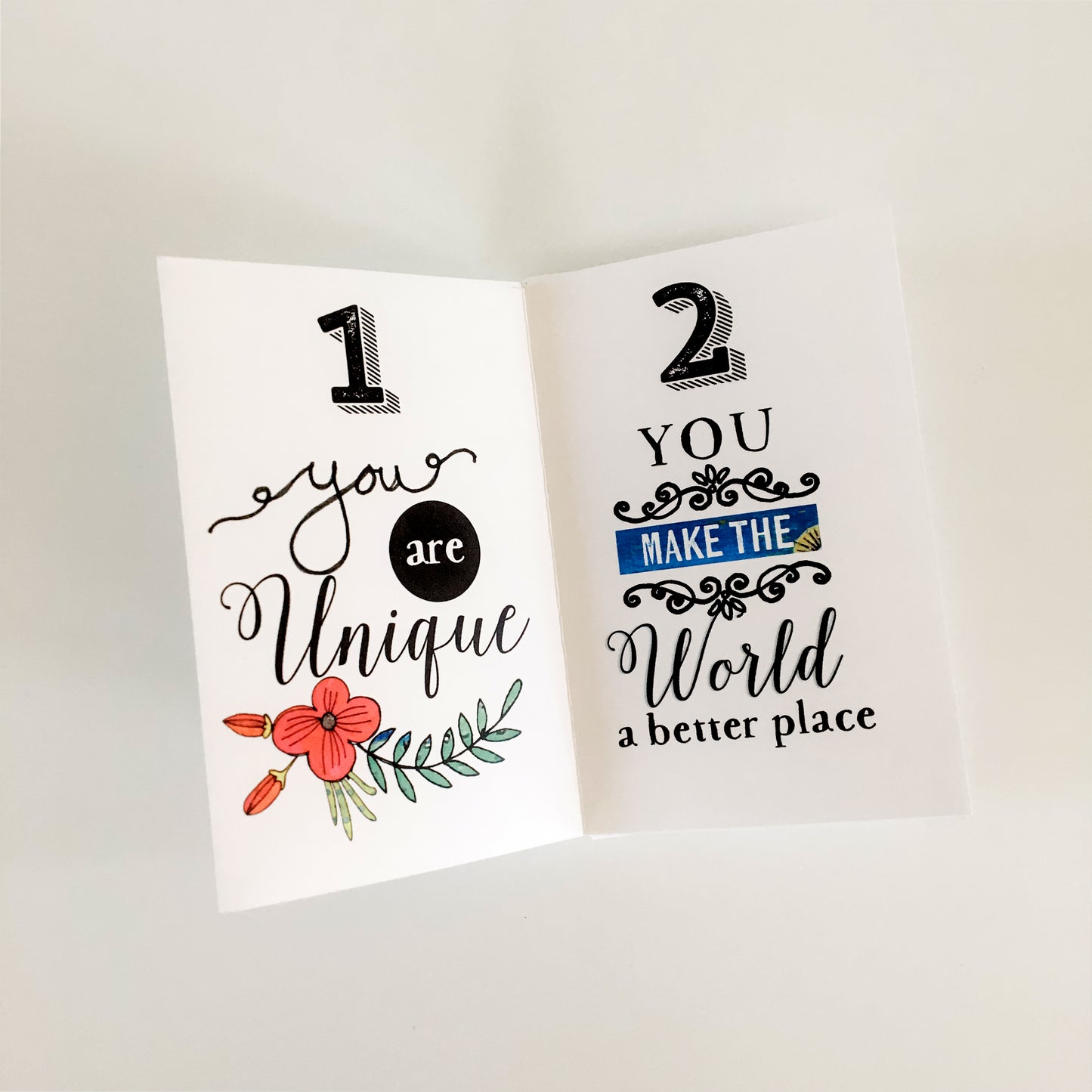 Printable Kindness Card Zine Art