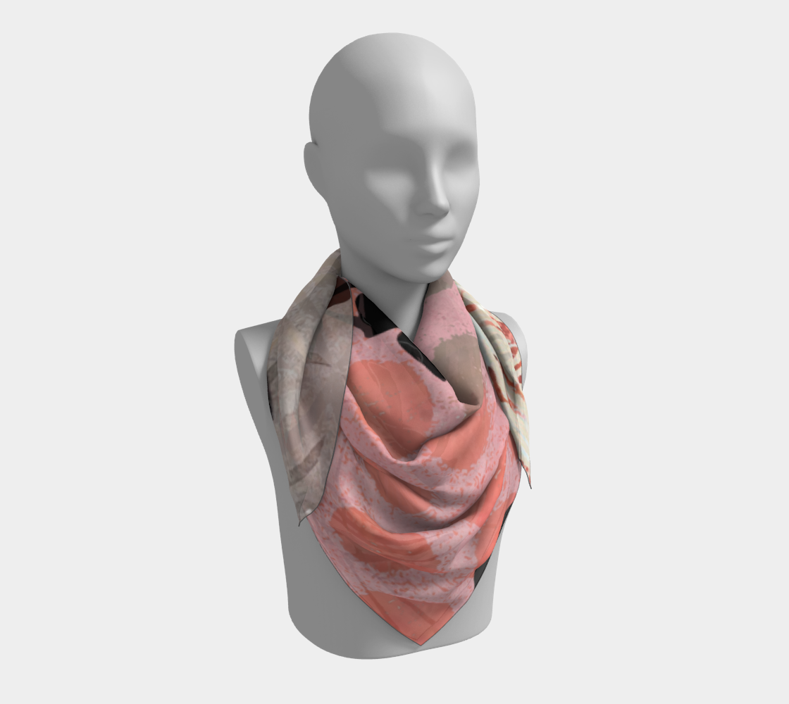 Fleur Dot - Abstract Botanical Art Square Scarf