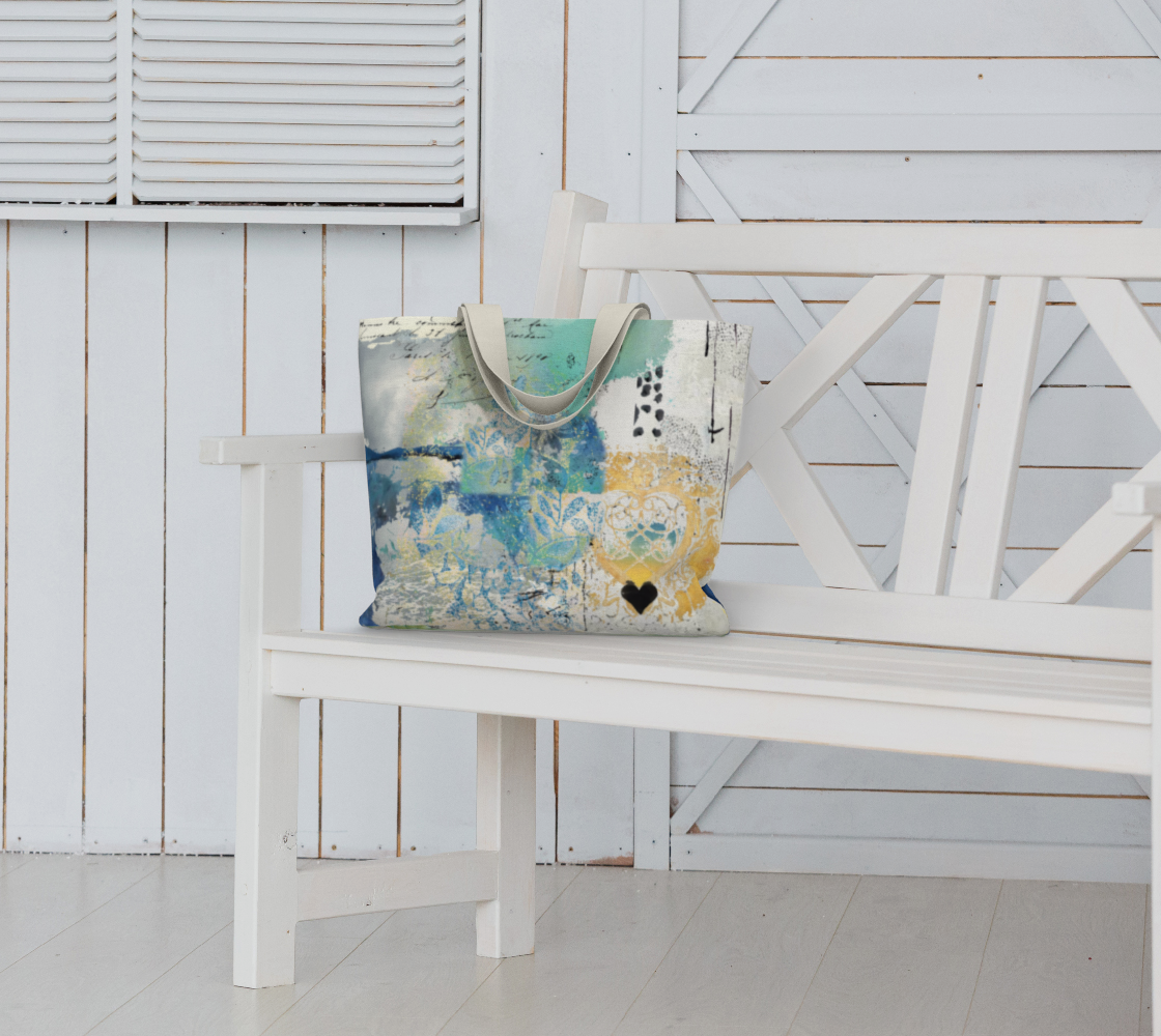 Cloudless Market Tote Bag by Sheree Burlington