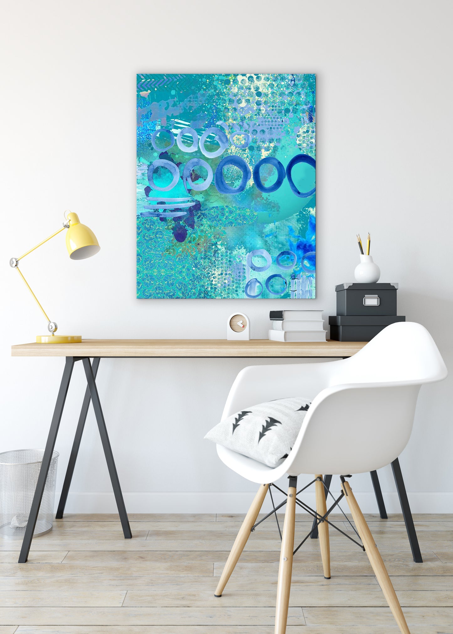 Blue Heaven Abstract Art by Sheree Burlington
