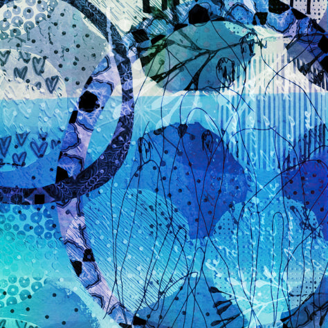 Blue Lagoon Designer peignoir Robe Art by Sheree Burlington