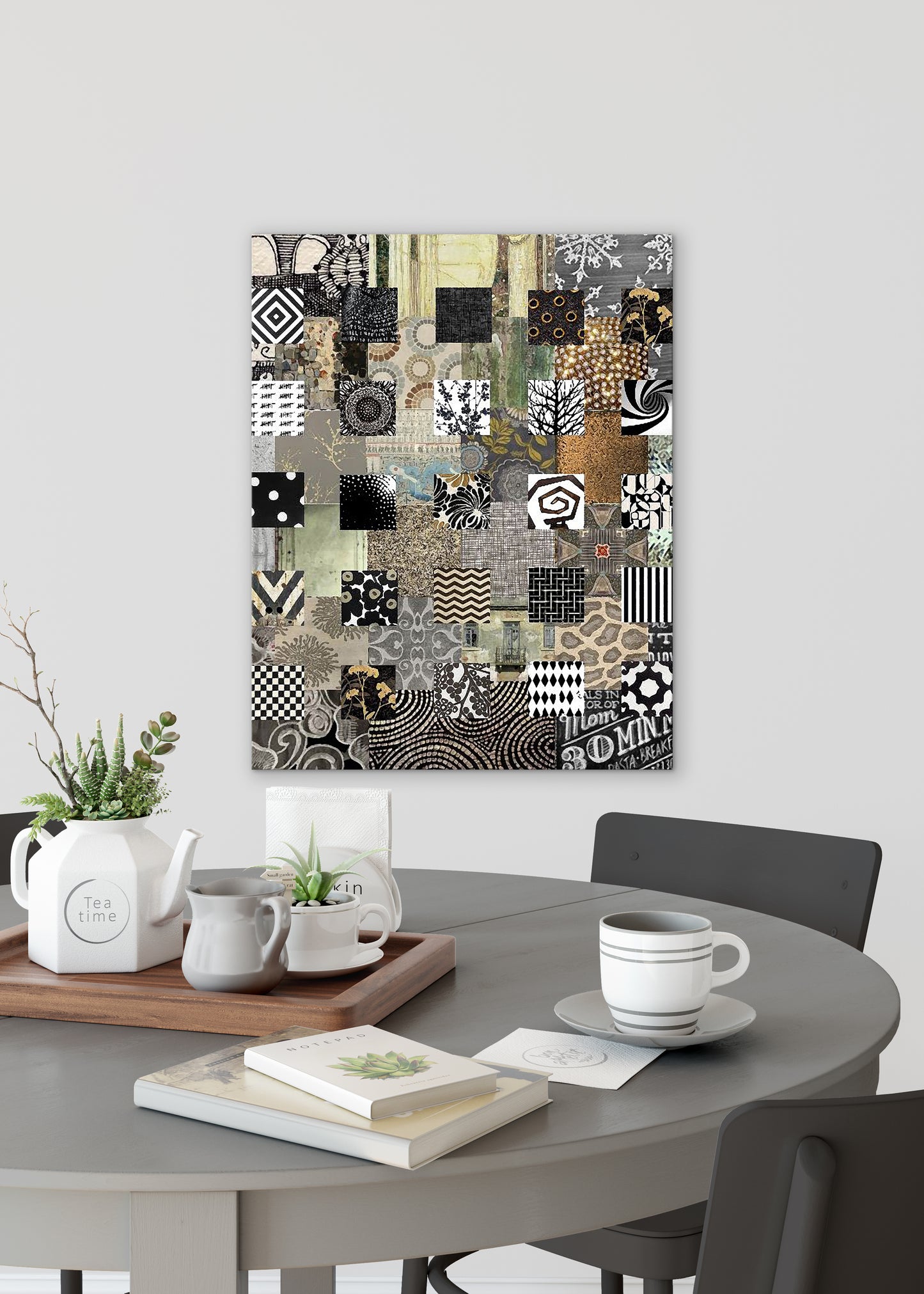 Bronze Quilt Abstract Art by Sheree Burlington