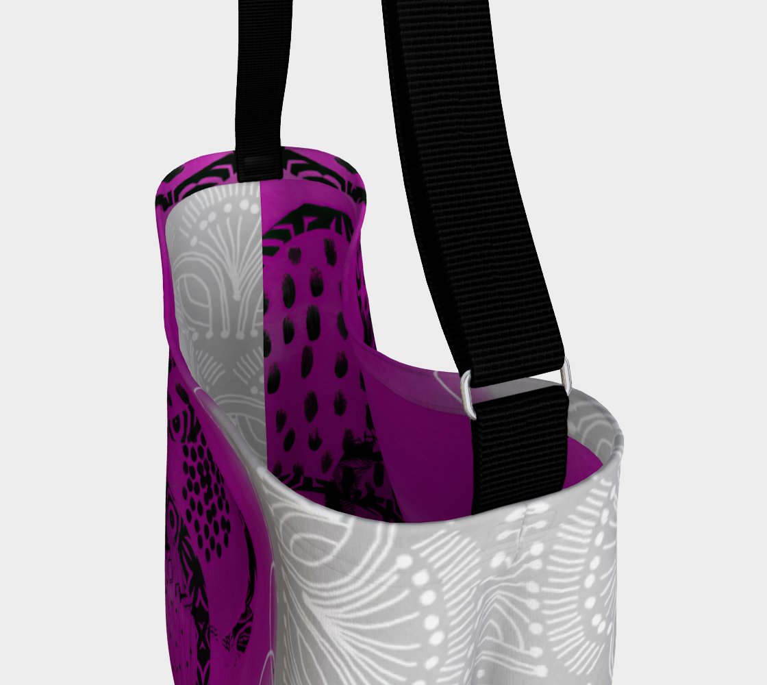 Fuchsia Rings Designer Tote Bag by Sheree Burlington