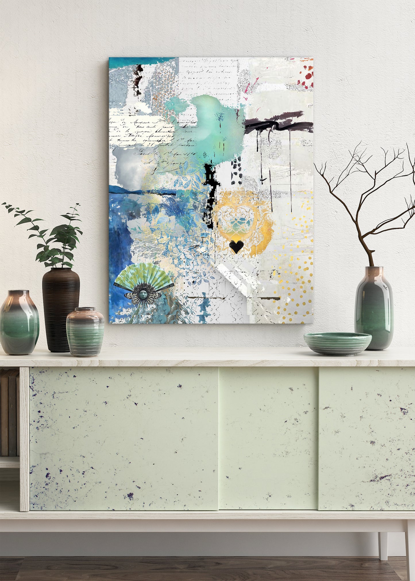 Cloudless Abstract Art by Sheree Burlington