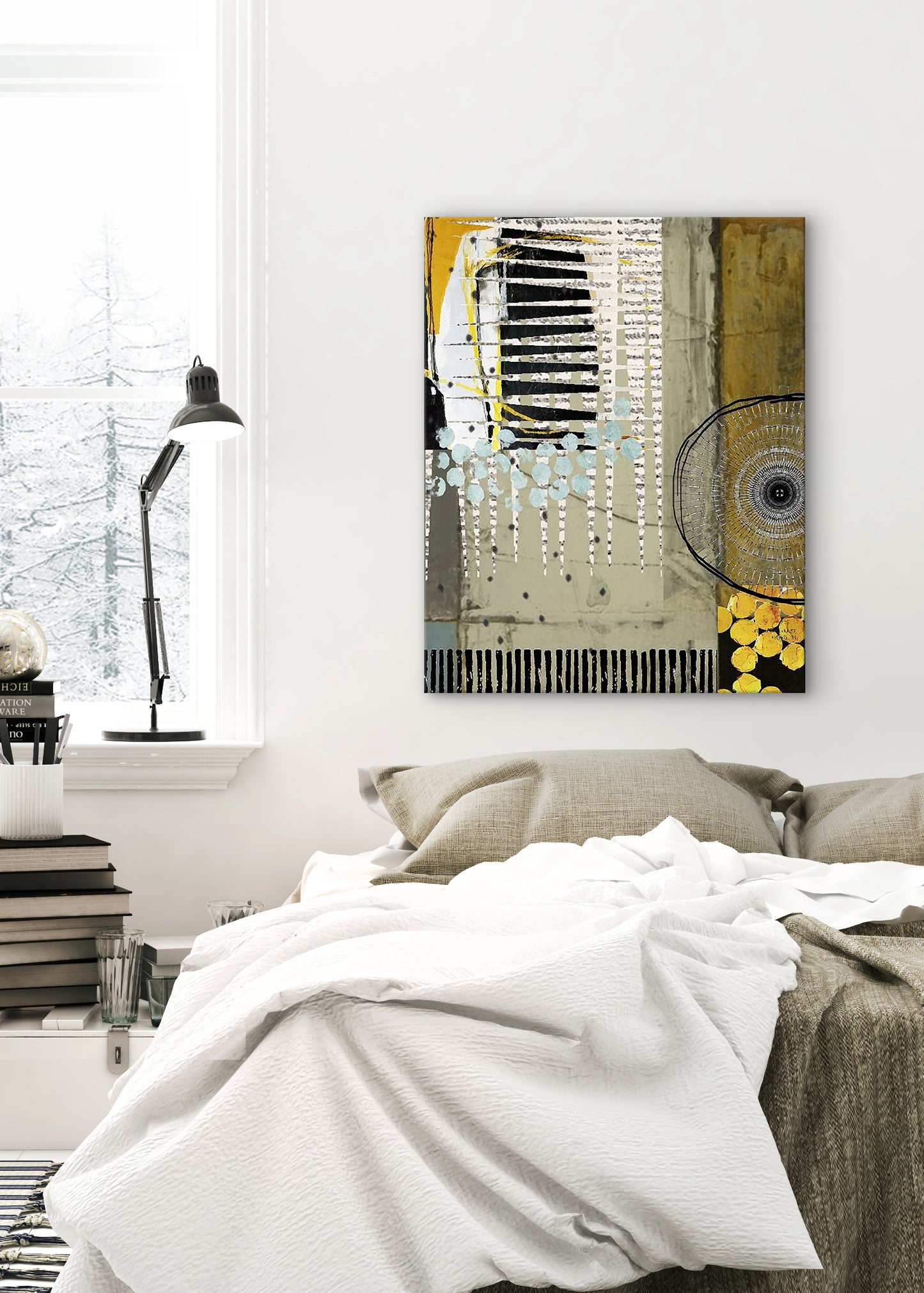 Coins Abstract Art by Sheree Burlington