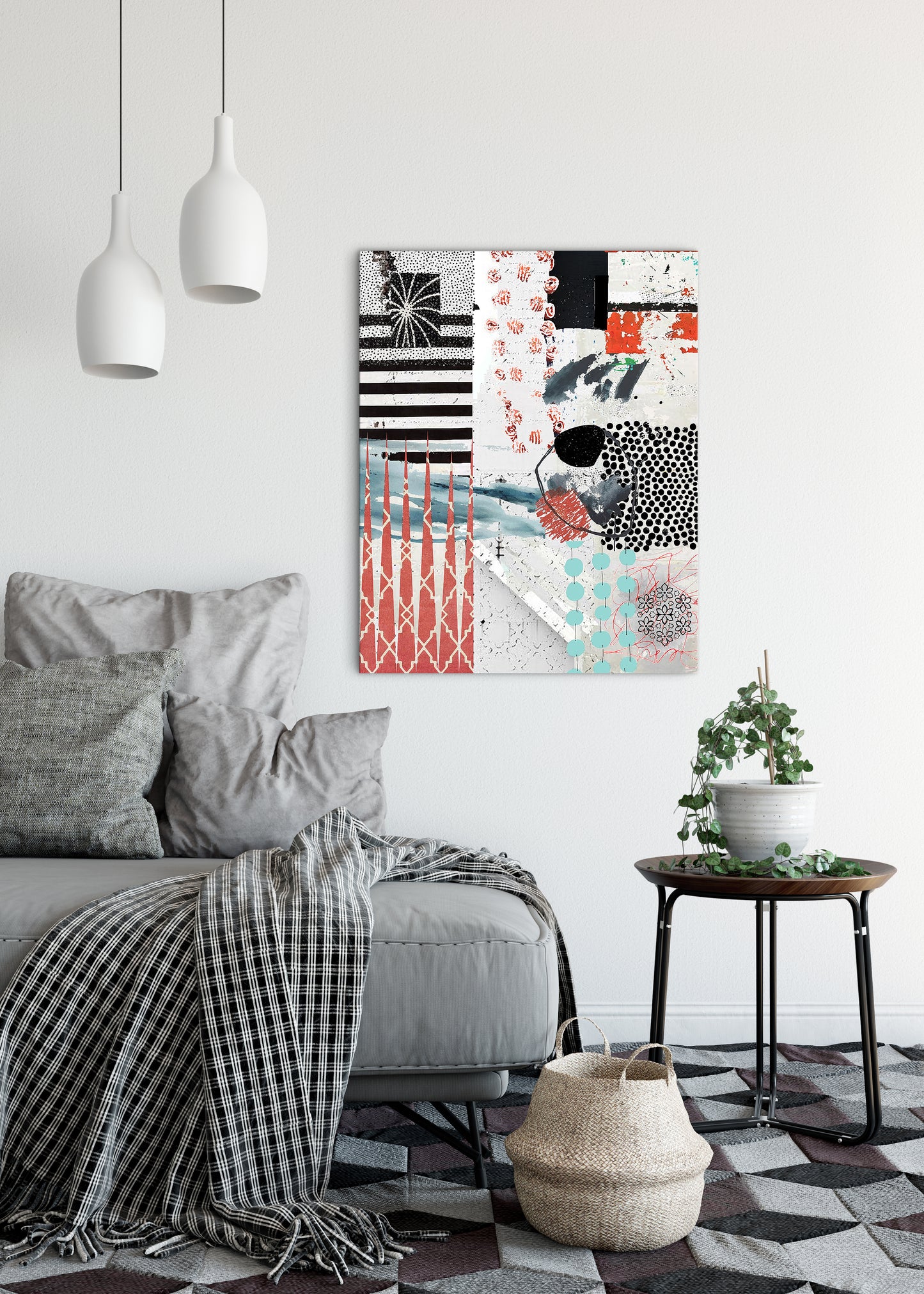 Coral Shards Abstract Art by Sheree Burlington