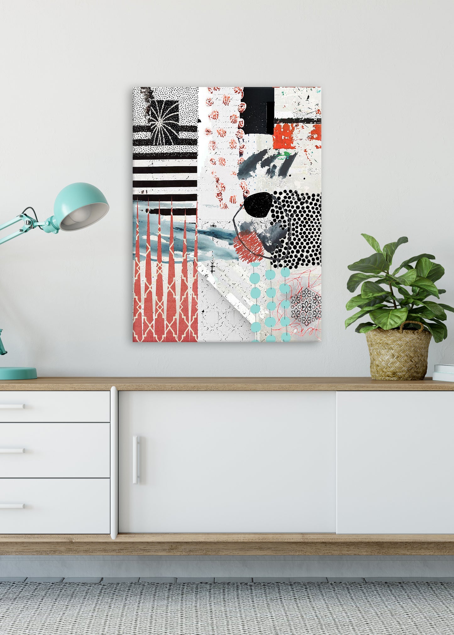 Coral Shards Abstract Art by Sheree Burlington