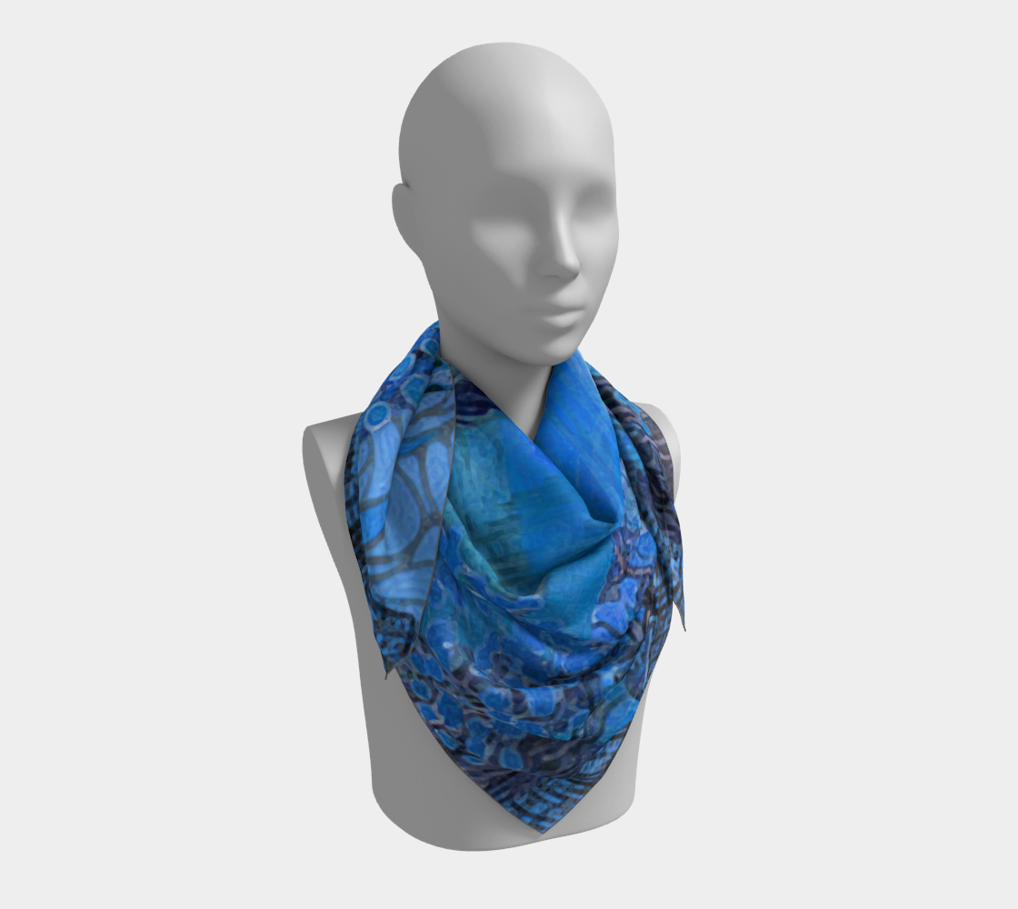 Blue Bayou Square Scarf