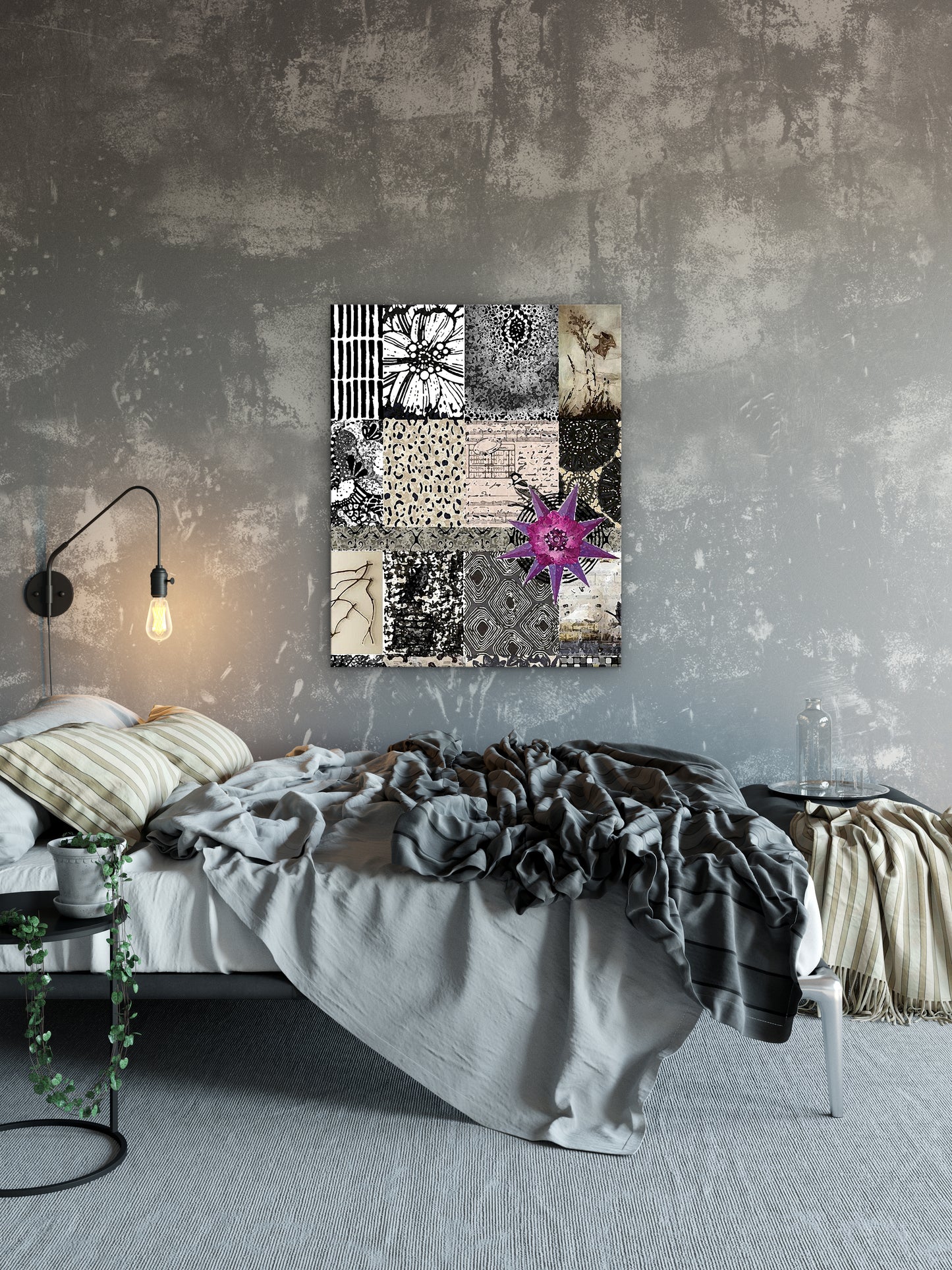 Dark Star Abstract Art by Sheree Burlington