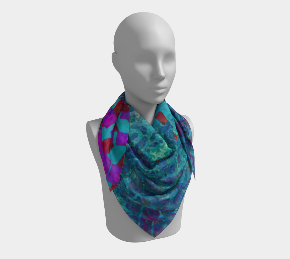 Fuchsia Jaggs Square Scarf