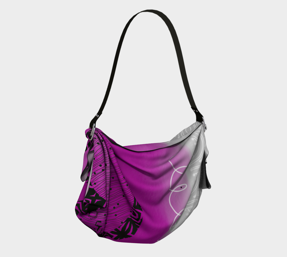 Fuchsia Rings Origami Tote Bag by Sheree Burlington