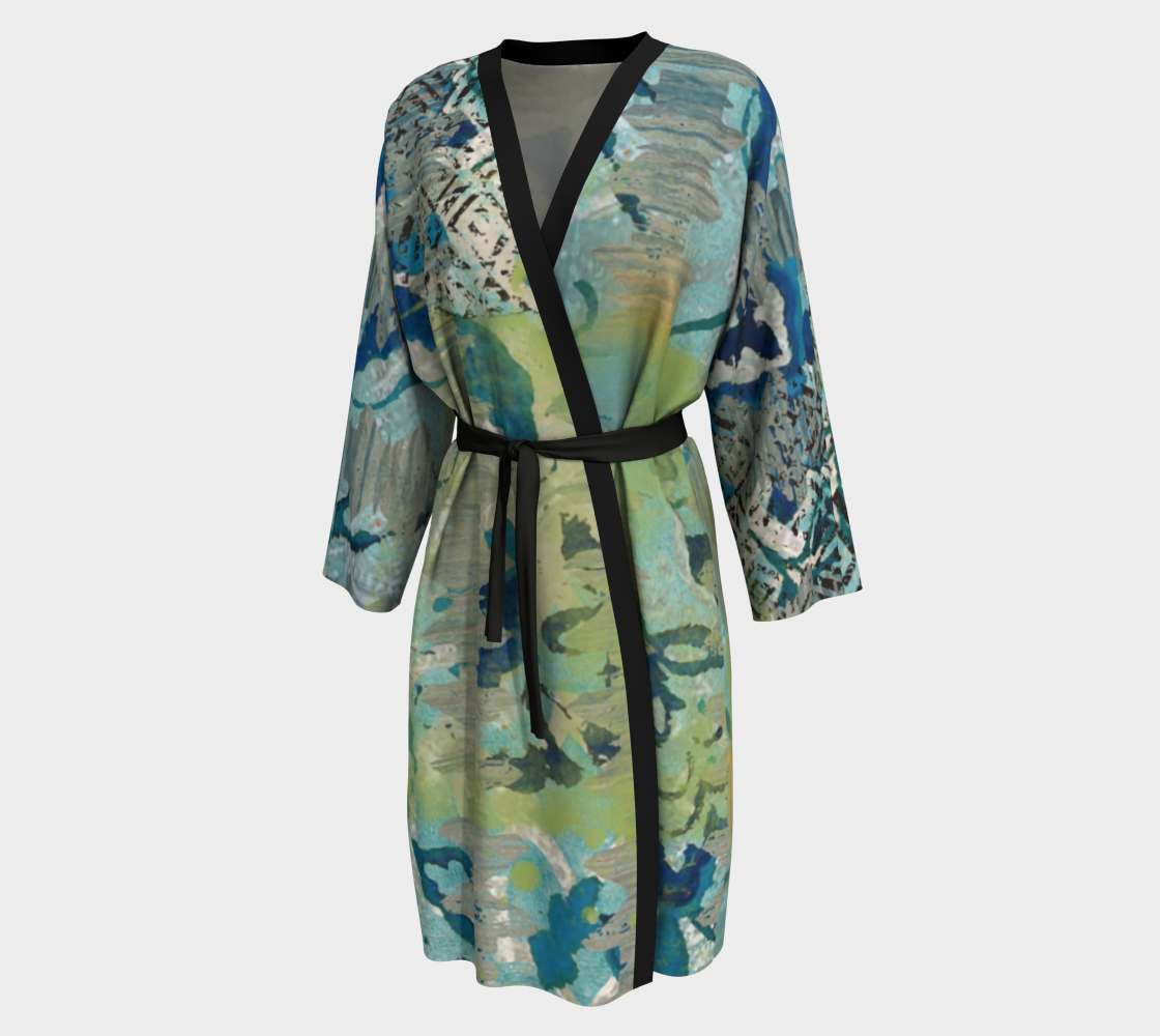 Forest Shade Peignoir Robe by Sheree Burlington