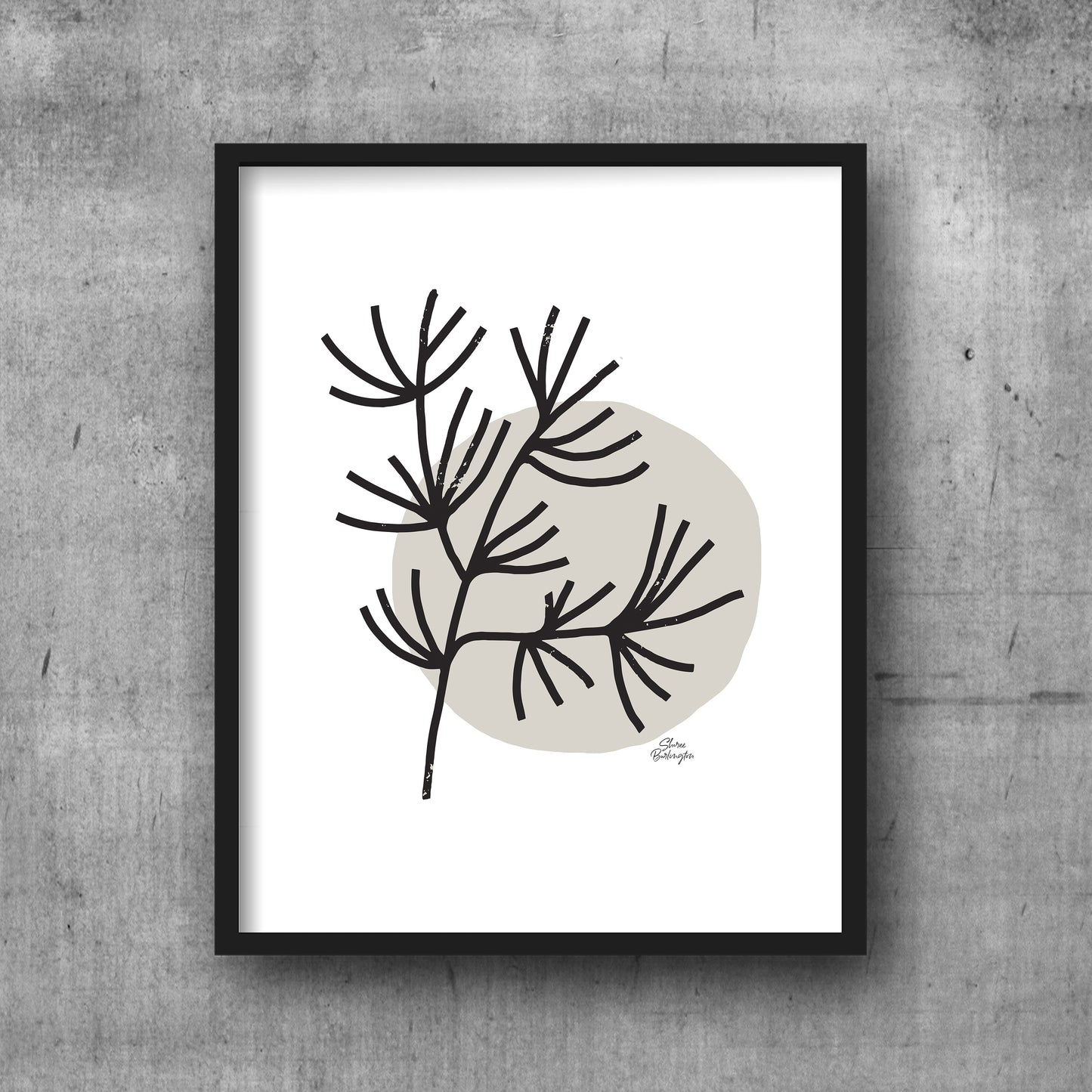 Printable Firesticks Succulent Wall Art