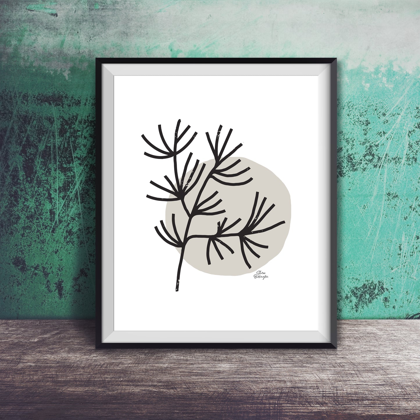 Printable Firesticks Succulent Wall Art