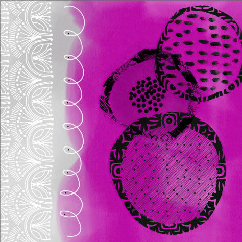 Fuchsia Rings Origami Tote Bag by Sheree Burlington