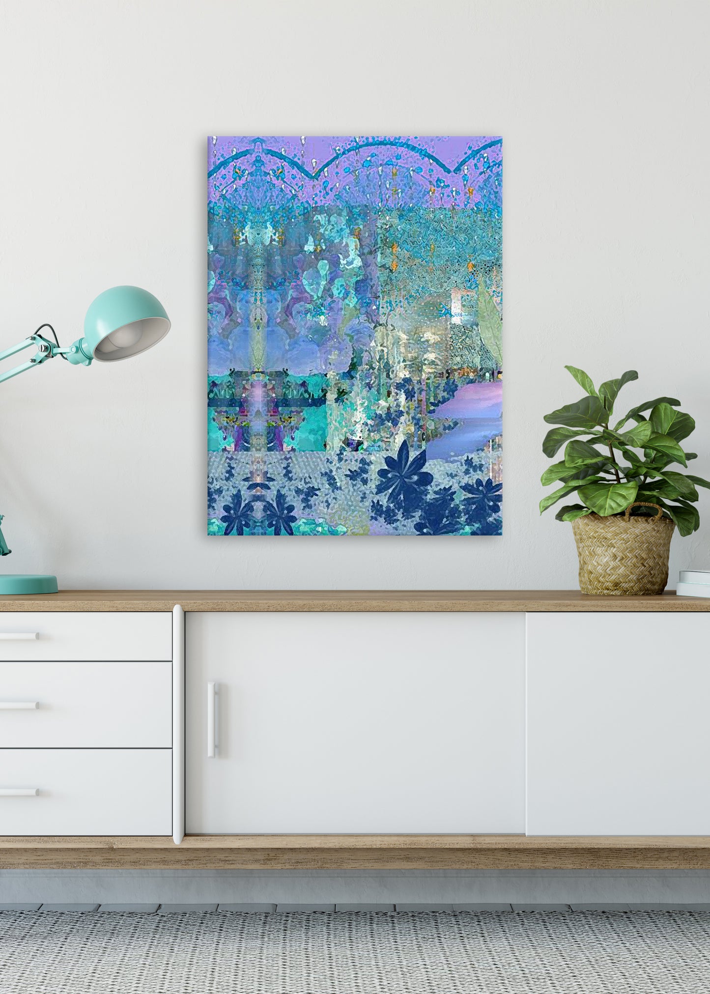 Gathering Abstract Art by Sheree Burlington