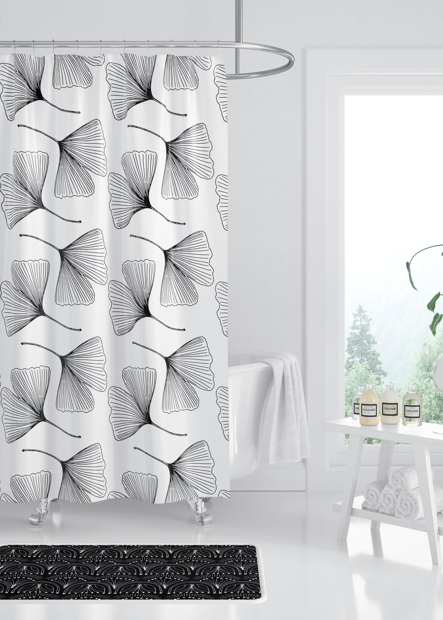 Ginkgo Designer Shower Curtain