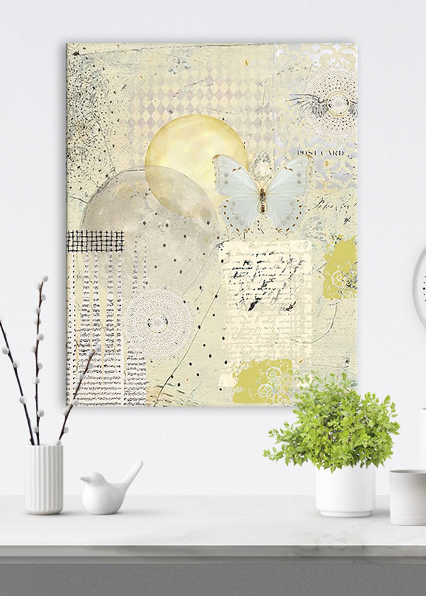 Golden Abstract Art by Sheree Burlington