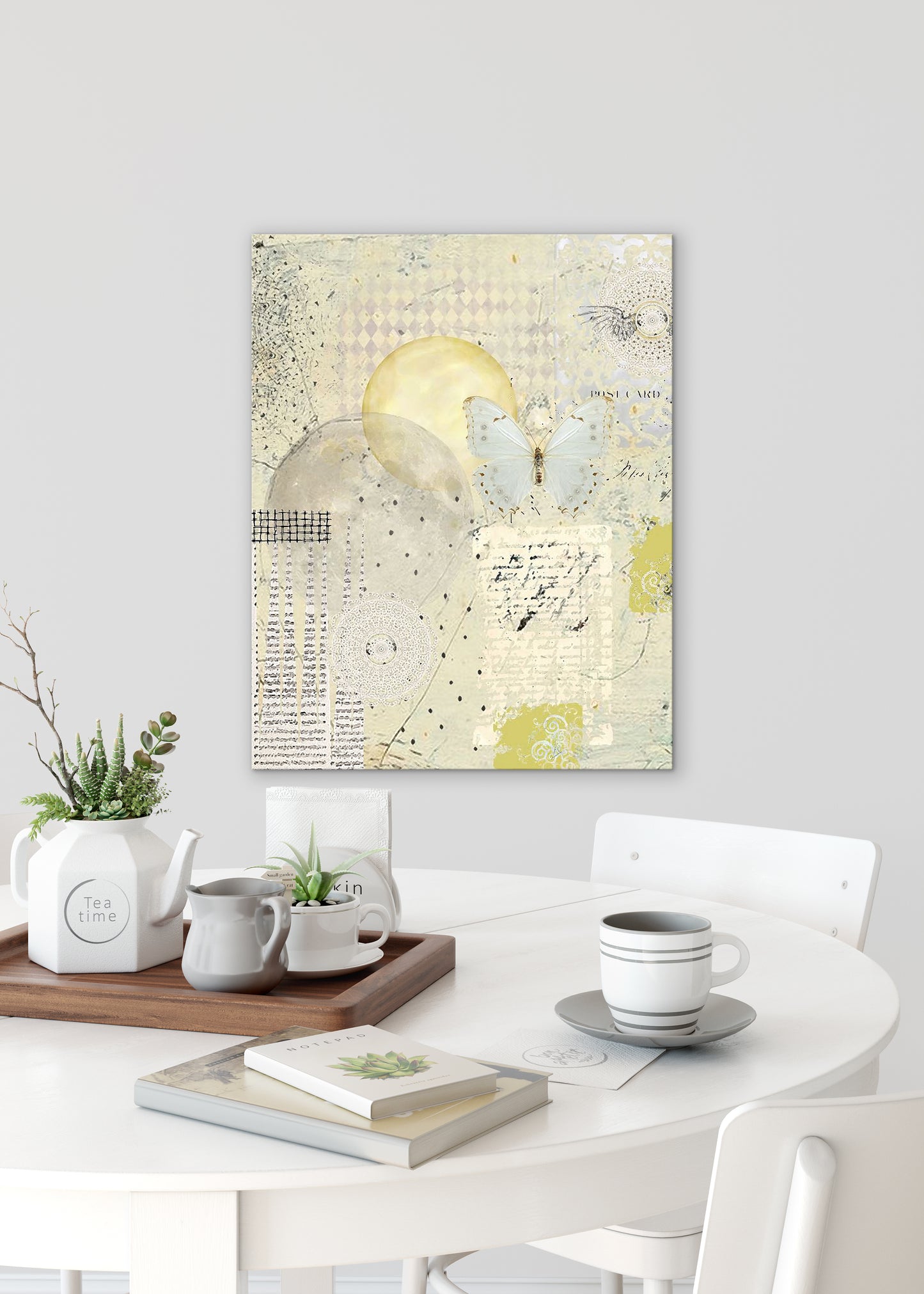 Golden Abstract Art by Sheree Burlington