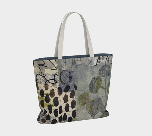 Grey Eucalyptus Market Tote Bag by Sheree Burlington