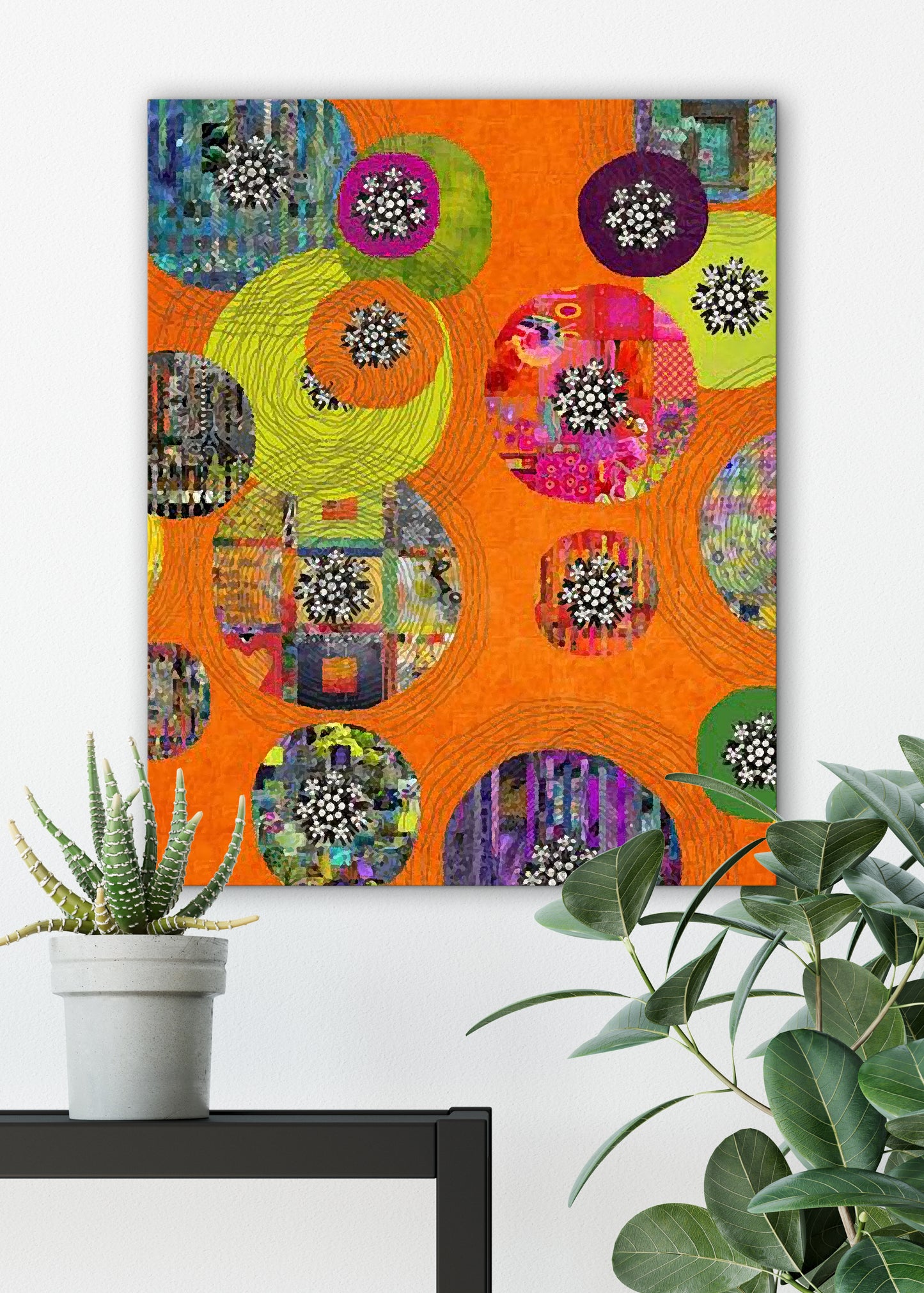 Happy Rounds Abstract Art by Sheree Burlington