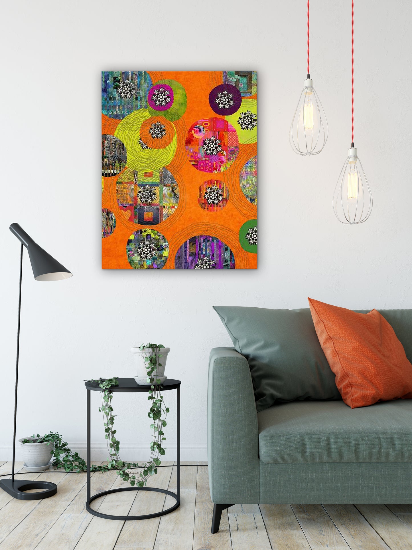 Happy Rounds Abstract Art by Sheree Burlington