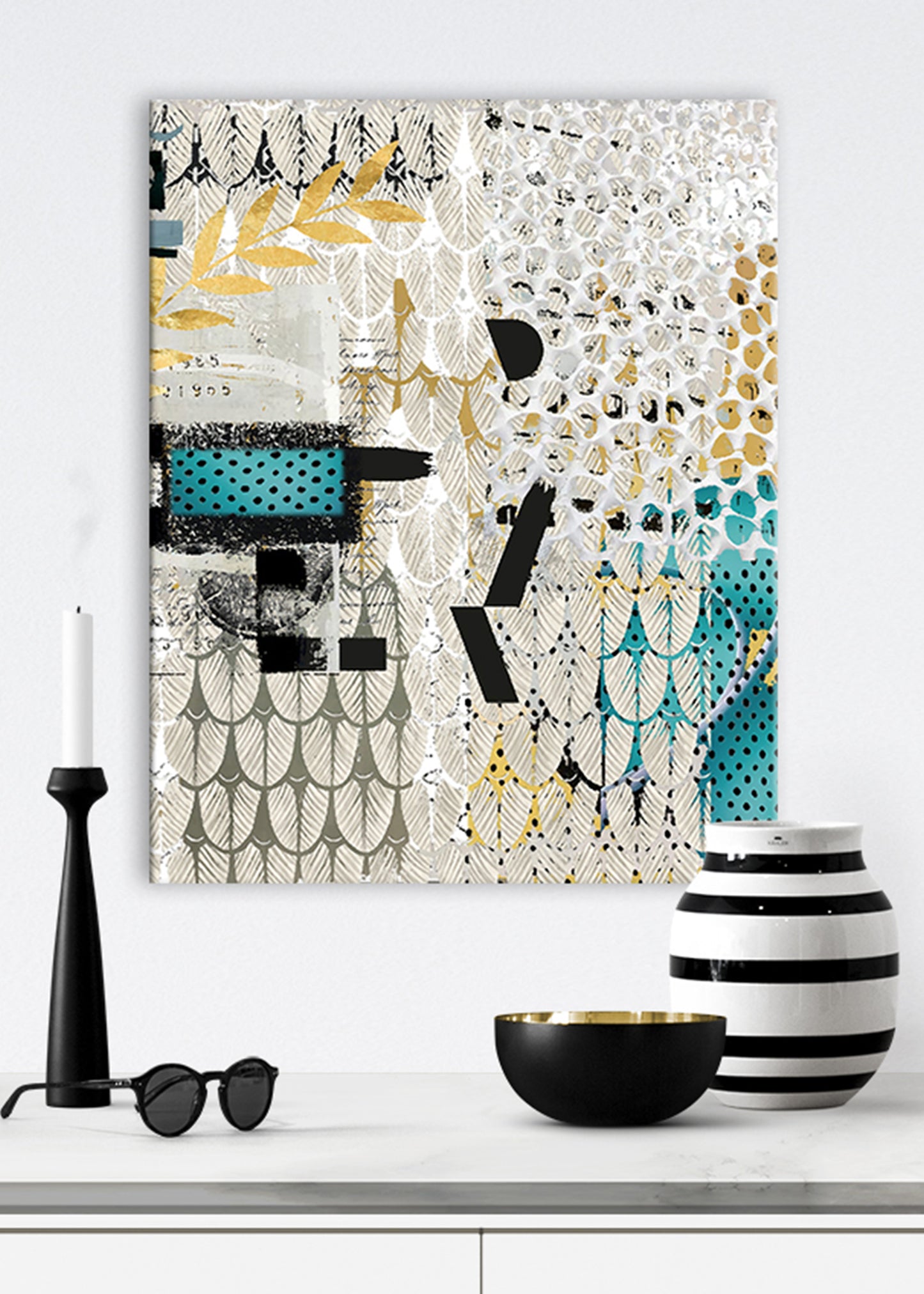 Hello Abstract Art by Sheree Burlington