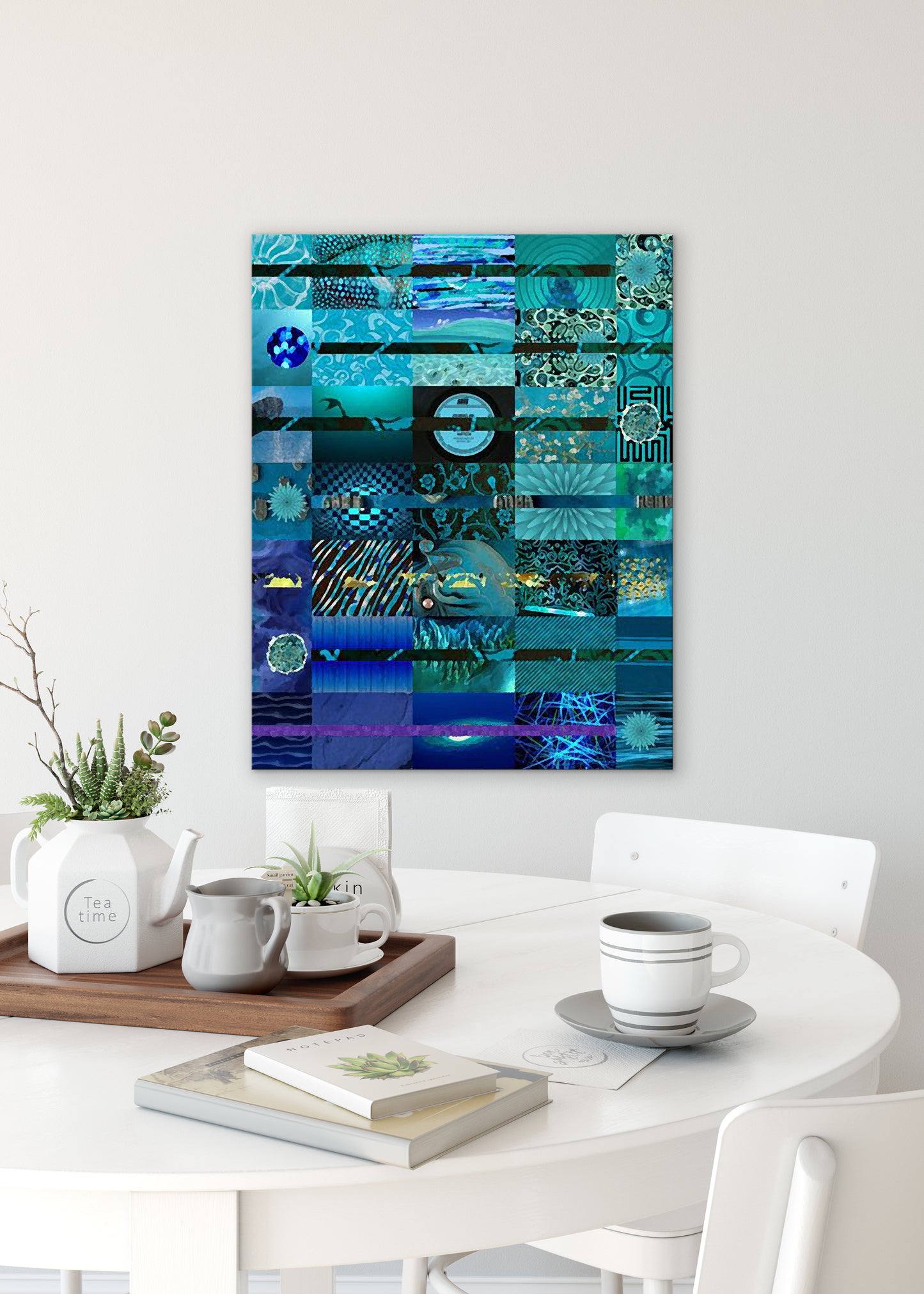 Midnight Abstract Art by Sheree Burlington