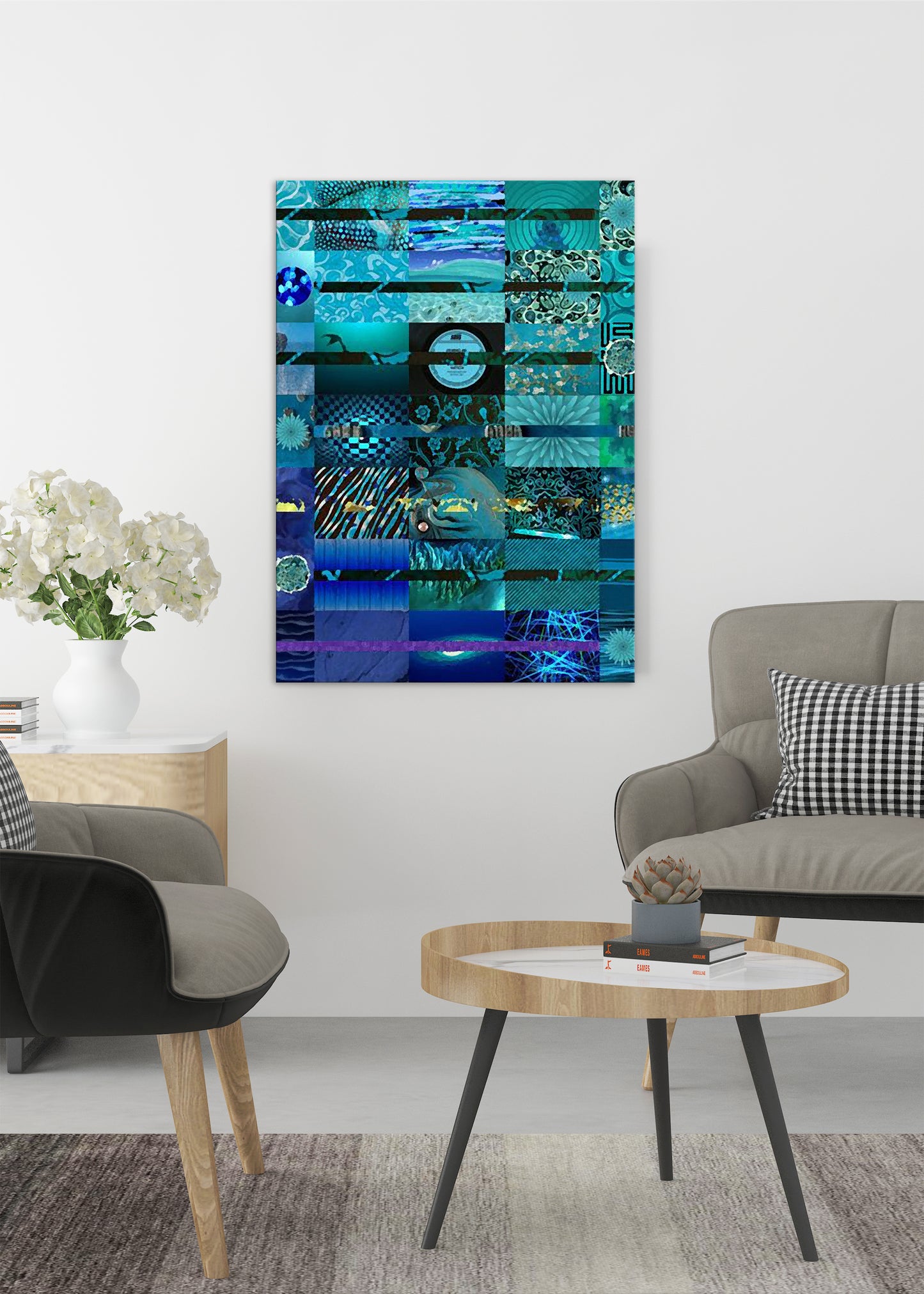 Midnight Abstract Art by Sheree Burlington