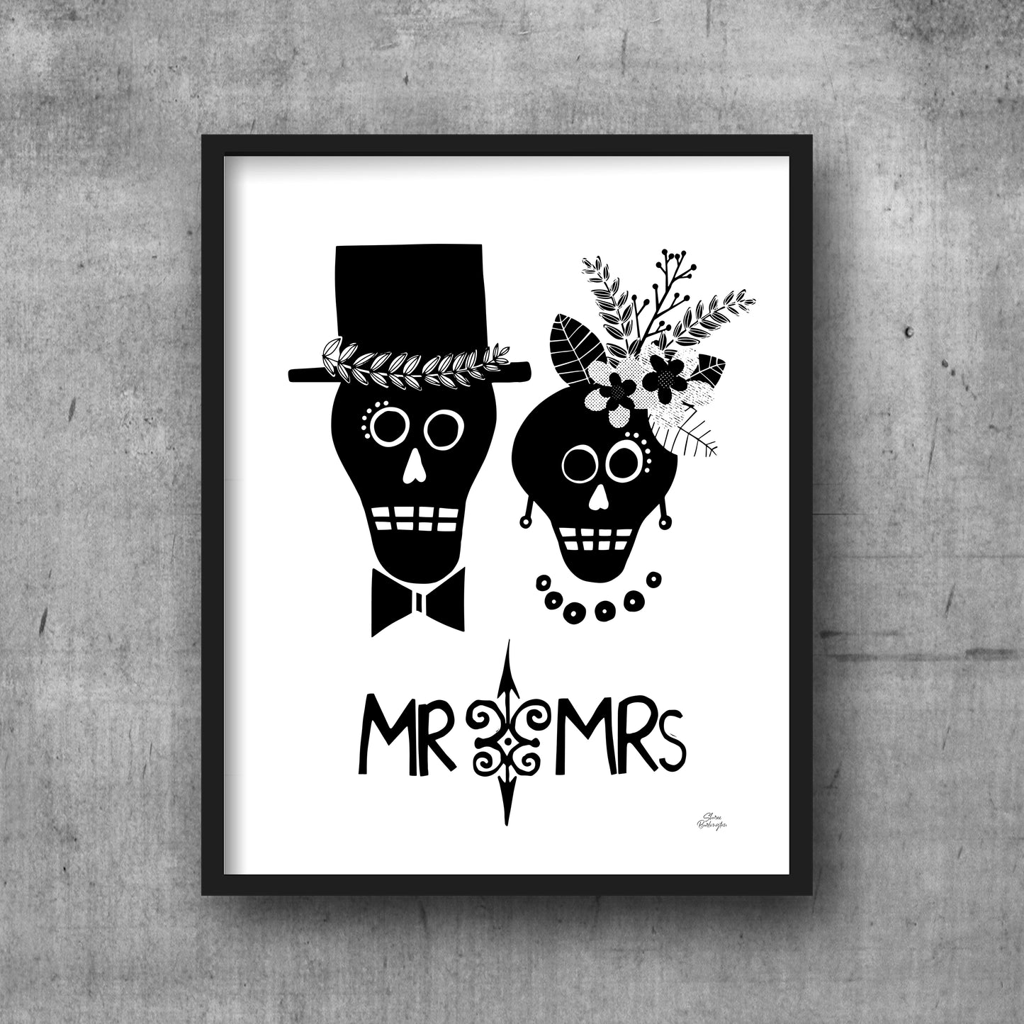 Printable Mr and Mrs Wall Art