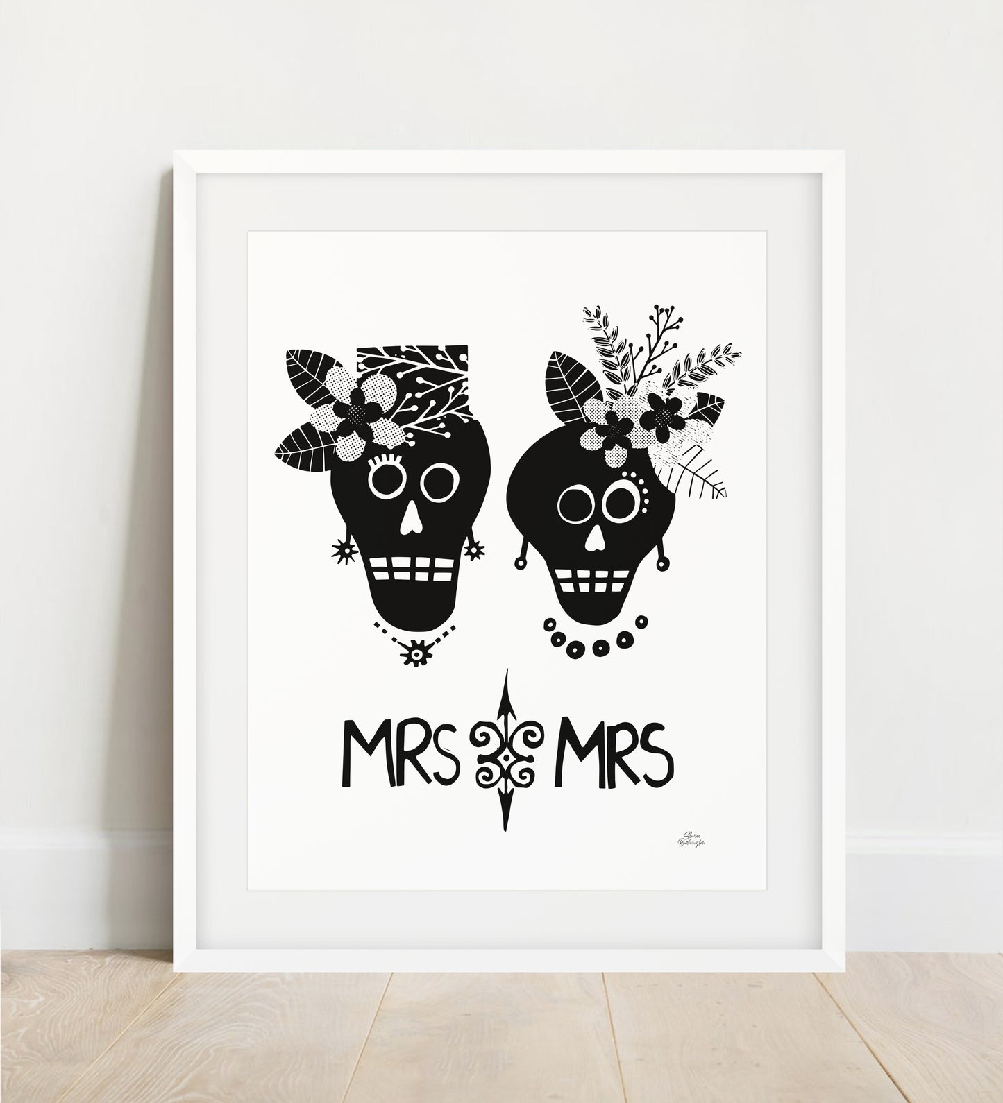 Printable Mrs and Mrs Wall Art