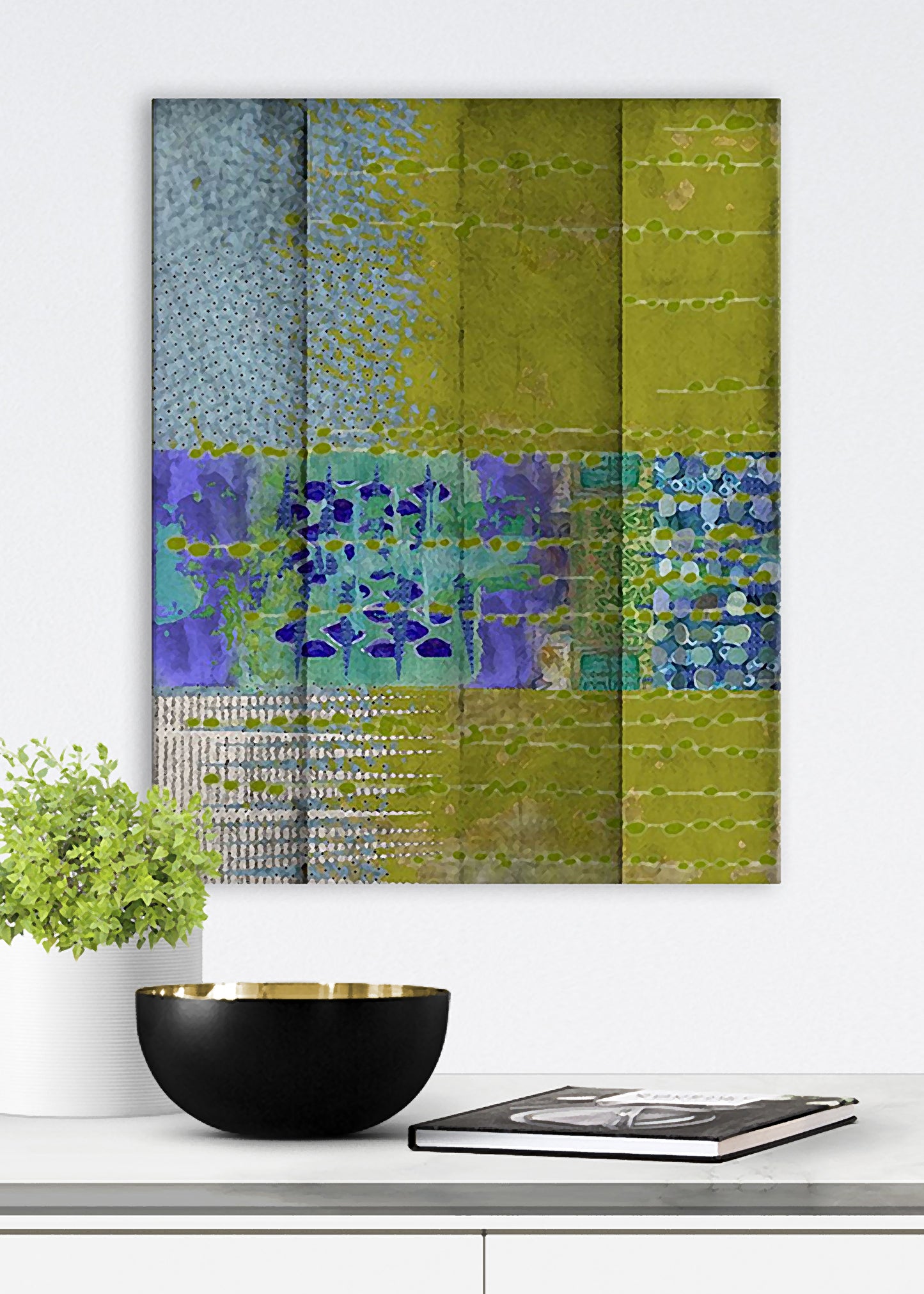 Olive Abstract Art by Sheree Burlington
