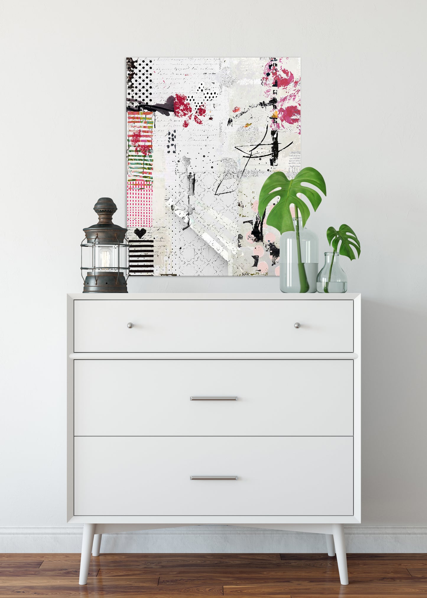 Pretty Pink Abstract Art by Sheree Burlington