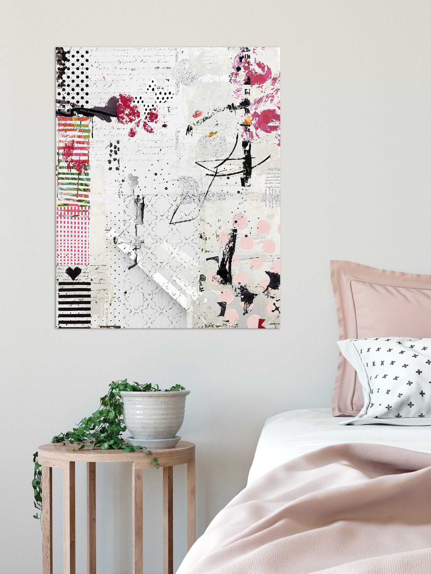Pretty Pink Abstract Art by Sheree Burlington